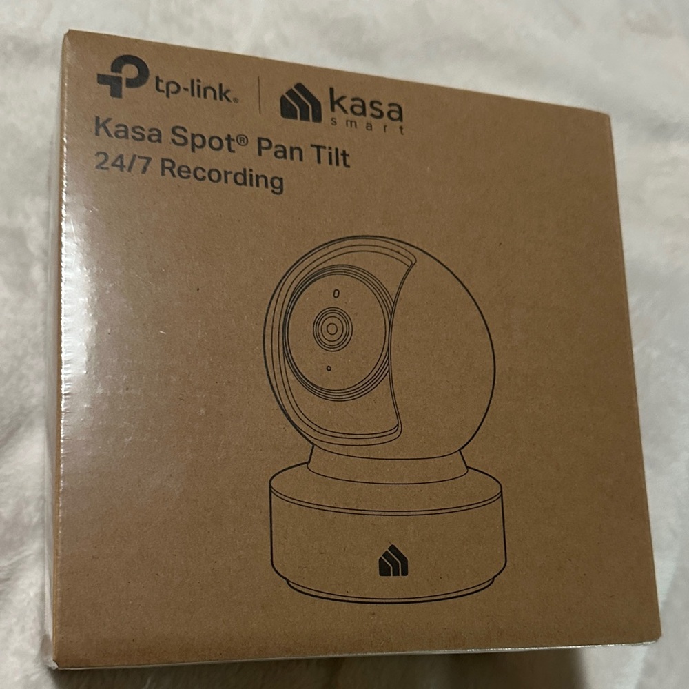 TP-Link Kasa Smart Camera in Brown Box